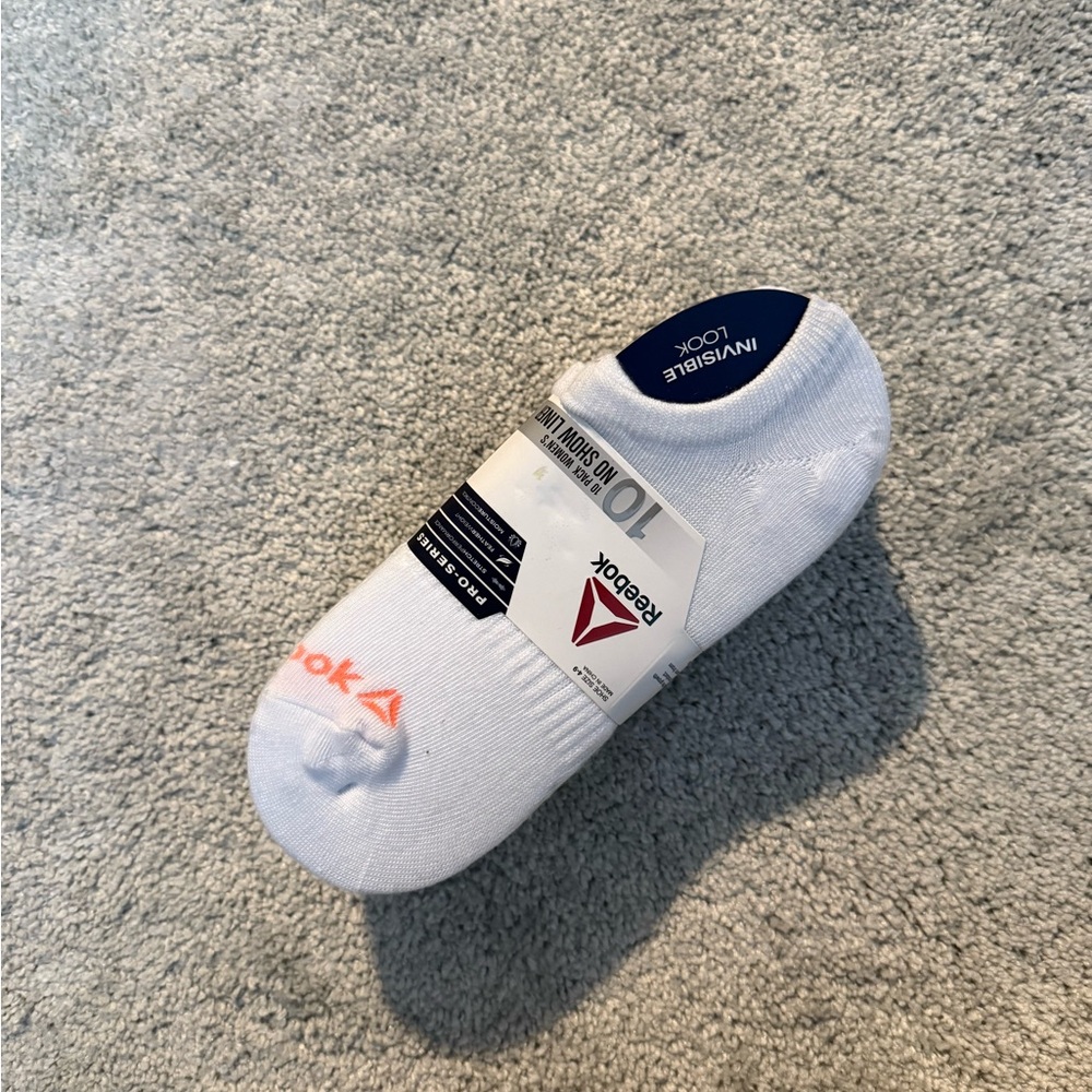 Reebok White Now Show Socks